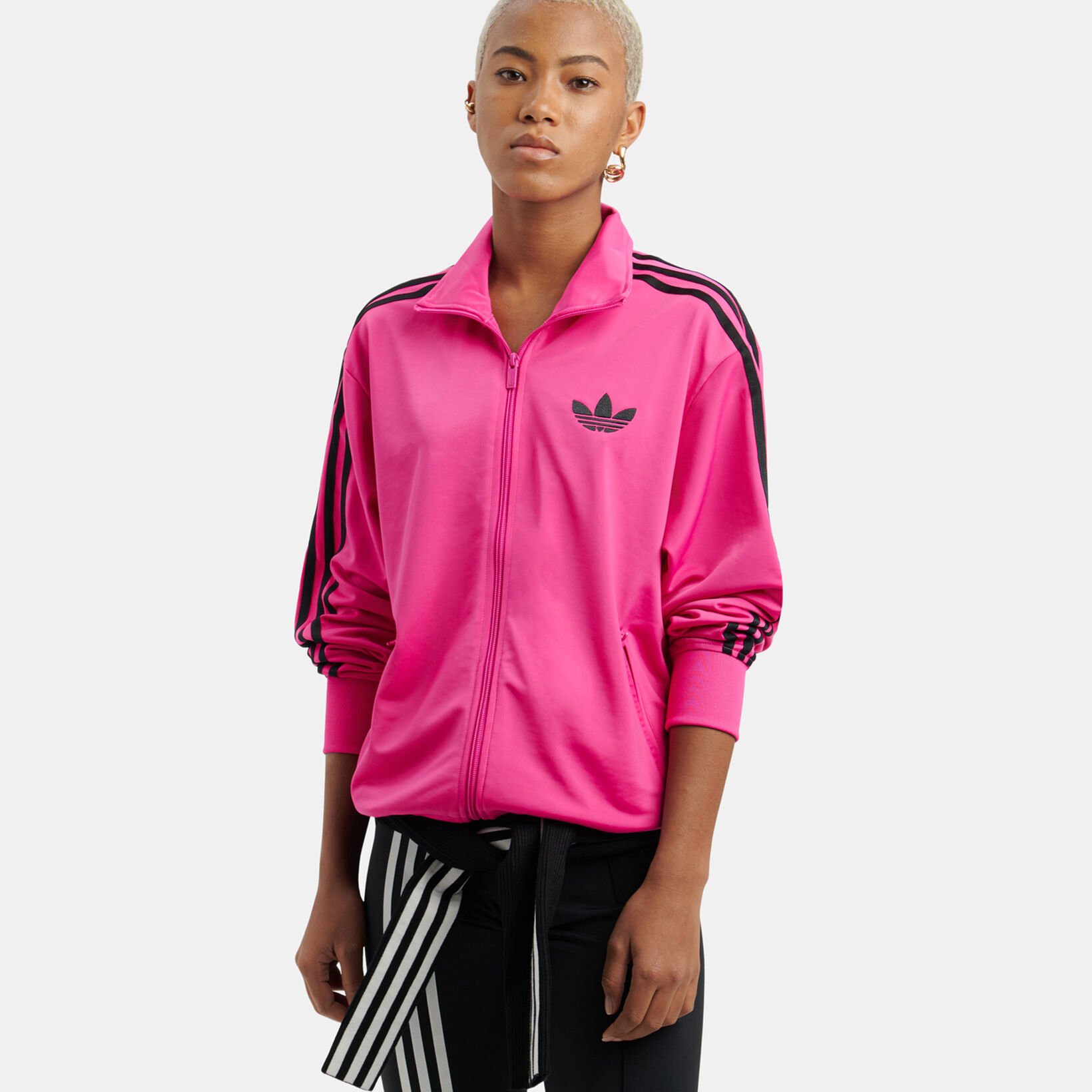 Sudadera con cremallera adidas Track adicolor Classic Firebird Loose