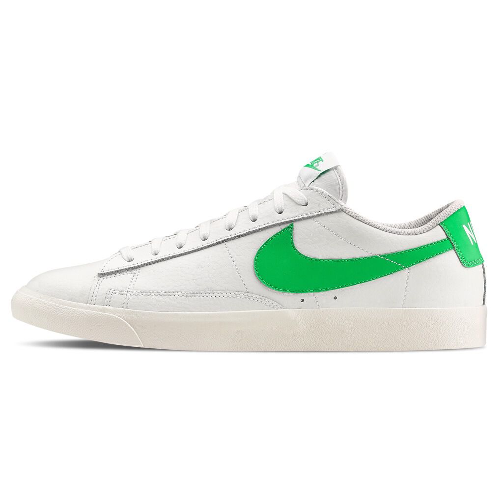 white nike blazers low