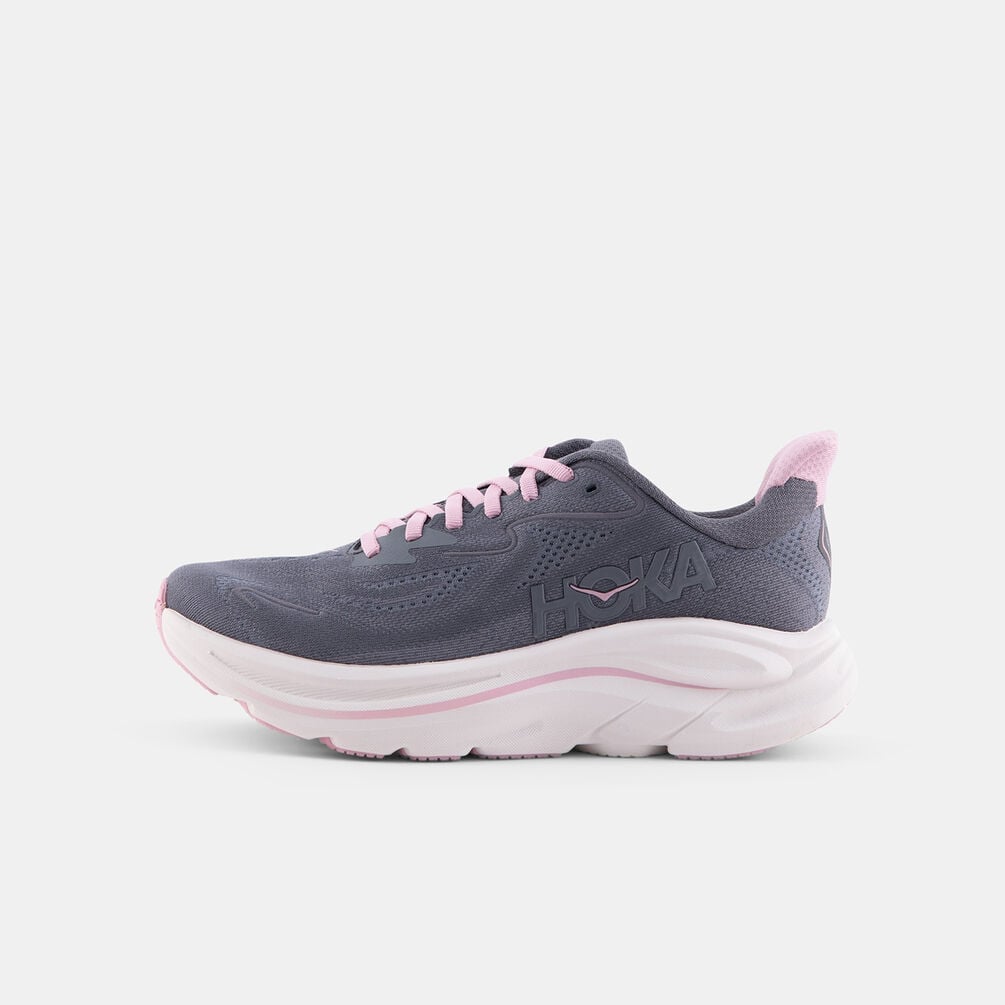 Hoka Clifton 10, gris/rosa/blanco