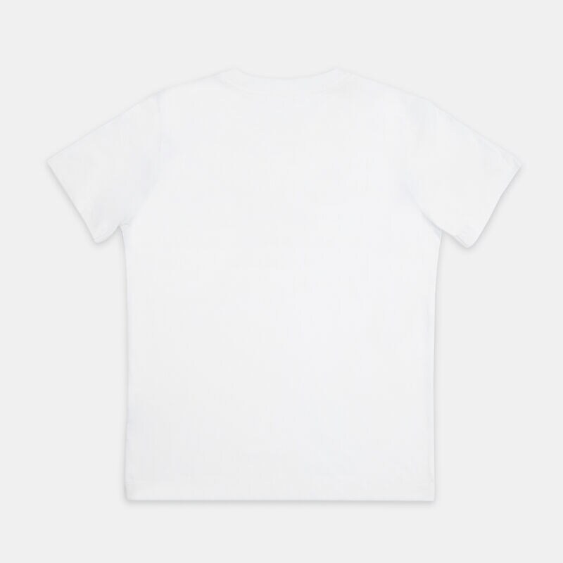 T-shirt Nike Sportswear Brandmark ragazzi, blanco/azul